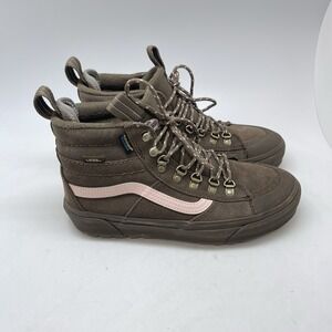 Vans Sk8 Hi DR MTE 2 Sneakers Womens 8.5 Mens 7 Waterproof Brown Suede Primaloft